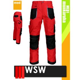   WSW SETENTA RED technikai kevertszálas derekas munkanadrág - munkaruha