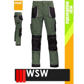   WSW SETENTA OLIVE technikai kevertszálas derekas munkanadrág - munkaruha