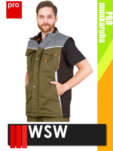WSW NIAGARA OLIVE technikai vízálló prémium munkamellény - munkaruha