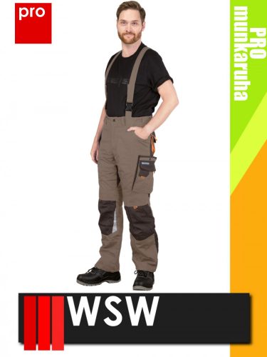 WSW NIAGARA BEIGE technikai kevertszálas kantáros prémium munkanadrág - munkaruha
