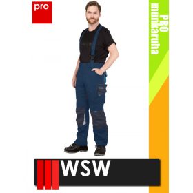   WSW NIAGARA MIDNIGHTBLUE technikai kevertszálas kantáros prémium munkanadrág - munkaruha
