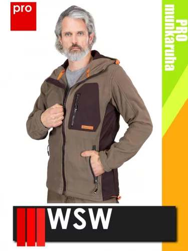 WSW NIAGARA BEIGE technikai polár softshell prémium pulóver - munkaruha