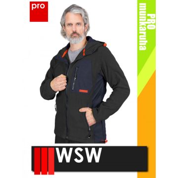   WSW NIAGARA BLACK technikai polár softshell prémium pulóver - munkaruha