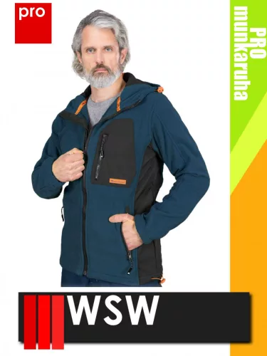 WSW NIAGARA MIDNIGHTORANGE technikai polár softshell prémium pulóver - munkaruha