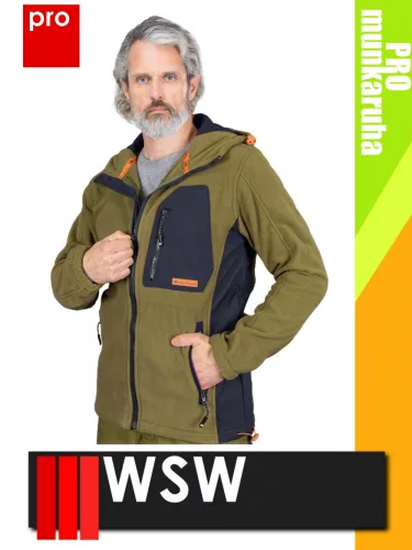 WSW NIAGARA OLIVE technikai polár softshell prémium pulóver - munkaruha