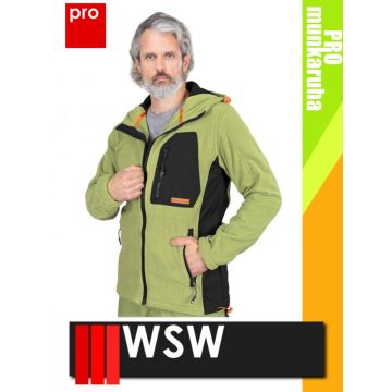   WSW NIAGARA LIME technikai polár softshell prémium pulóver - munkaruha