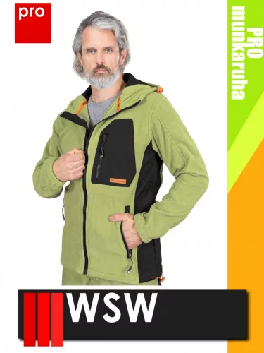 WSW NIAGARA LIME technikai polár softshell prémium pulóver - munkaruha