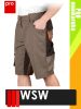 WSW NIAGARA BEIGE technikai kevertszálas rövid prémium munkanadrág - munkaruha