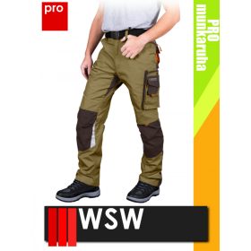   WSW NIAGARA OLIVE technikai kevertszálas derekas prémium munkanadrág - munkaruha