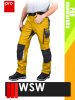 WSW NIAGARA YELLOW technikai kevertszálas derekas prémium munkanadrág - munkaruha