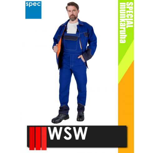 WSW SPECIAL WELDER ROYAL technikai hegesztő lángálló kantáros munkanadrág - munkaruha