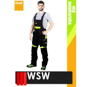   WSW ABANICO BLACKHV technikai kevertszálas kantáros munkanadrág - munkaruha