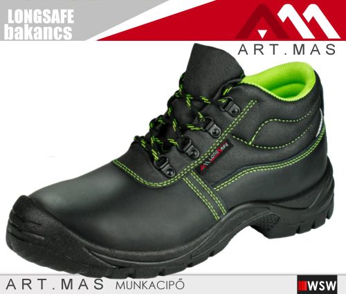 Artmas LONGSAFE S3 technikai fémbetétes munkacipő - munkabakancs