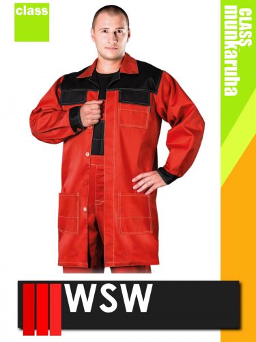 WSW SIETE RED technikai kevertszálas munkaköpeny - munkaruha