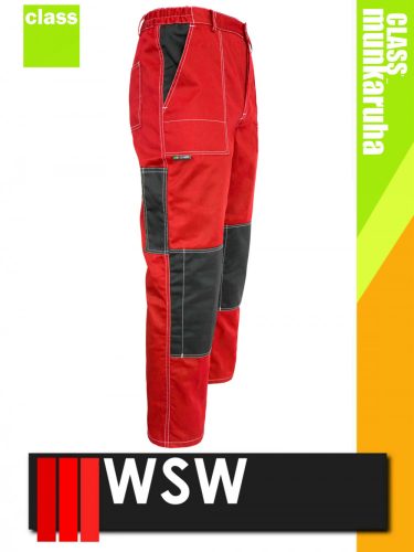 WSW SIETE RED technikai kevertszálas derekas munkanadrág - munkaruha