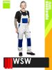 WSW SIETE WHITE technikai kevertszálas kantáros munkanadrág - munkaruha