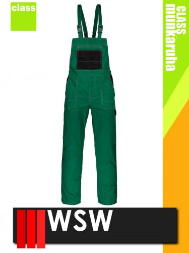 WSW SIETE GREEN technikai kevertszálas kantáros munkanadrág - munkaruha