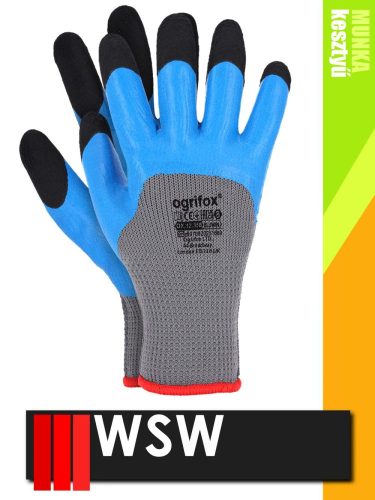 WSW OX LUWIN mártott latex munkakesztyű - 12 pár/csomag