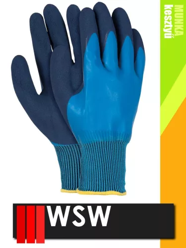 WSW OX DEEP mártott latex munkakesztyű - 12 pár/csomag