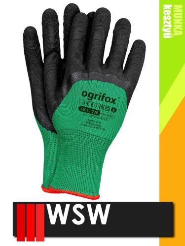 WSW OX HALFOAM mártott latex munkakesztyű - 240 pár/csomag