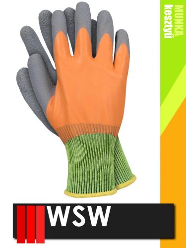 WSW OX ORANGE mártott latex munkakesztyű - 72 pár/csomag