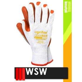   WSW OX ORANGINA mártott gumi térkövező munkakesztyű - 120 pár/csomag