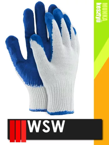 WSW OX UNIWAMP mártott latex munkakesztyű - 480 pár/csomag