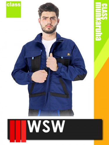 WSW CANDADO NAVY technikai kevertszálas férfi munkakabát - munkaruha