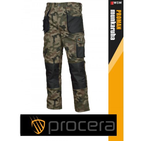 Procera PROMAN CAMOGREEN technikai bélelt deréknadrág - munkaruha