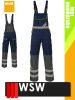 WSW MED MONTANA NAVY technikai kevertszálas kantáros munkanadrág - munkaruha