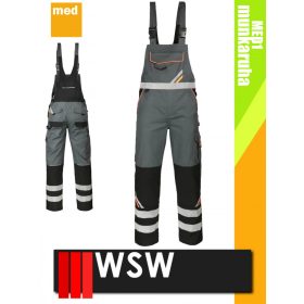   WSW MED MONTANA GREY technikai kevertszálas kantáros munkanadrág - munkaruha