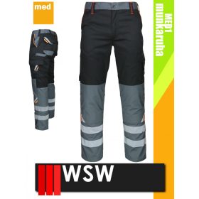   WSW MED MONTANA BLACK technikai kevertszálas derekas munkanadrág - munkaruha