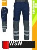WSW MED MONTANA NAVY technikai kevertszálas reflex derekas bélelt munkanadrág - munkaruha