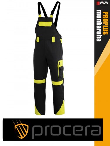 Procera PROPLUS BLACKHVY kopásálló technikai kantárosnadrág - munkaruha