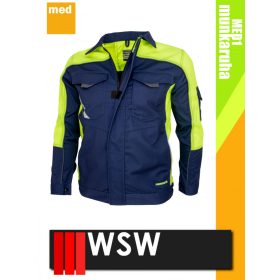   WSW MED MONTANA NAVY technikai kevertszálas munkakabát - munkaruha