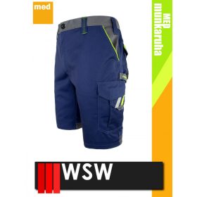   WSW MED MONTANA NAVY technikai kevertszálas rövid munkanadrág - munkaruha
