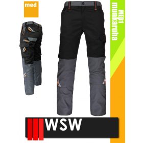   WSW MED MONTANA BLACK technikai kevertszálas derekas munkanadrág - munkaruha