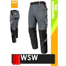   WSW MED MONTANA GREY technikai kevertszálas derekas munkanadrág - munkaruha