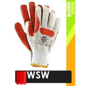   WSW REX mártott gumi mártott térkövező munkakesztyű - 12 pár/csomag