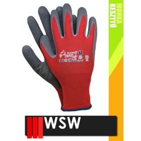   WSW NYLA mártott latex mártott szerelő munkakesztyű - 12 pár/csomag