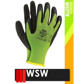   WSW TELA mártott latex mártott szerelő munkakesztyű - 12 pár/csomag