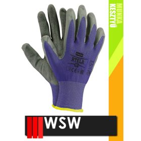   WSW TELA mártott latex mártott szerelő munkakesztyű - 12 pár/csomag