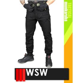   WSW MED TACTICAL BLACK technikai pamutgazdag deréknadrág - munkaruha