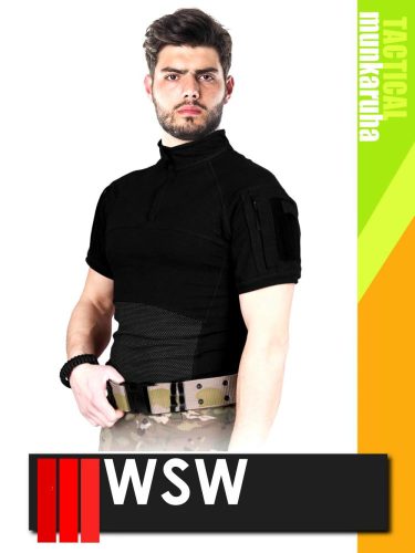 WSW MED TACTICAL BLACK technikai pamutgazdag felső - munkaruha