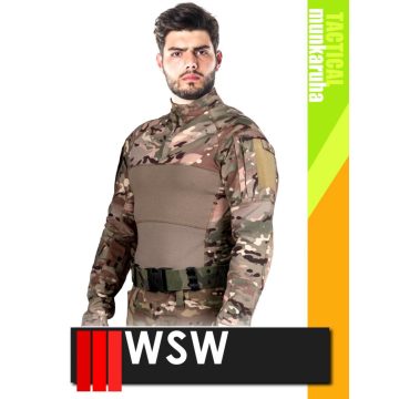   WSW MED TACTICAL GREEN technikai pamutgazdag felső - munkaruha