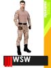 WSW MED TACTICAL SAND technikai kevertszálas felső és nadrág szett - munkaruha