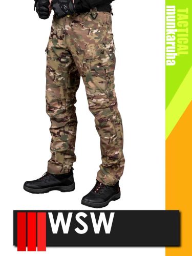 WSW MED TACTICAL GREEN technikai kevertszálas deréknadrág - munkaruha
