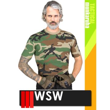   WSW MED TACTICAL GREEN technikai 100% pamut póló - munkaruha